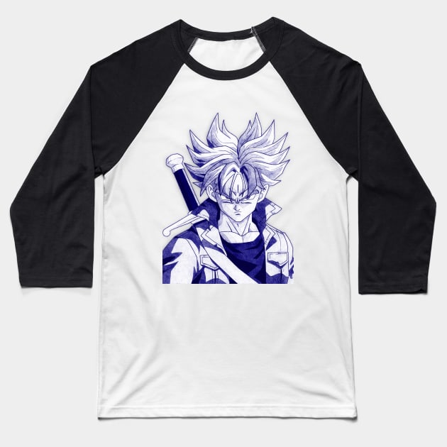 Trunks Dragon Ball Baseball T-Shirt by masnono